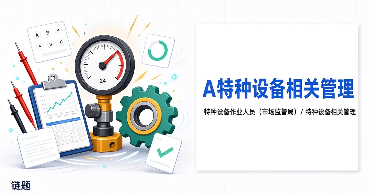 A特种设备相关管理（A4电梯）题库封面