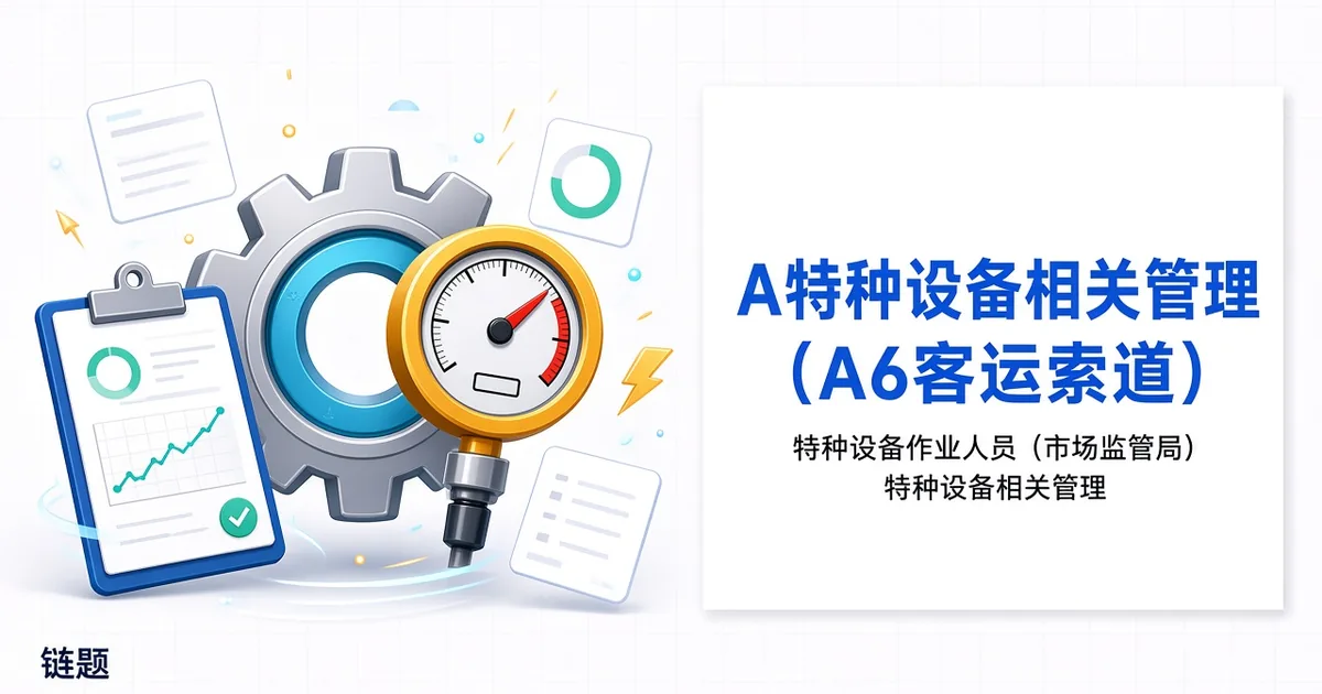 A特种设备相关管理（A6客运索道）题库封面