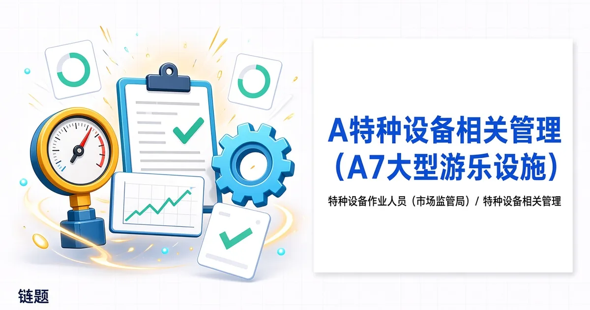 A特种设备相关管理（A7大型游乐设施）题库封面