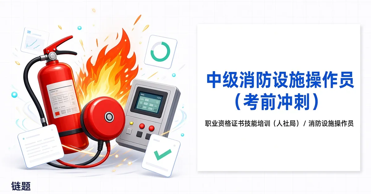 中级消防设施操作员（考前冲刺）题库封面
