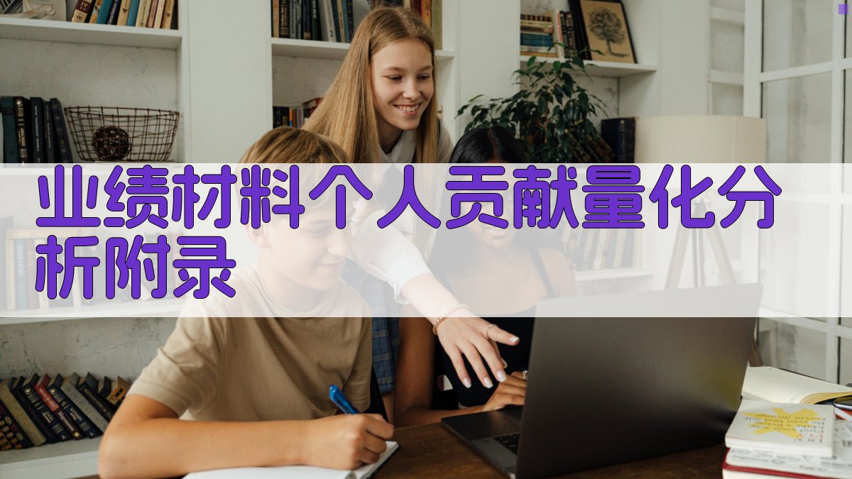 业绩材料个人贡献量化分析 · 附录 图2