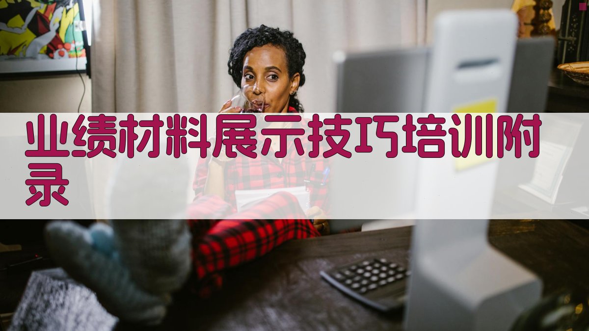 业绩材料展示技巧培训 · 附录 图2