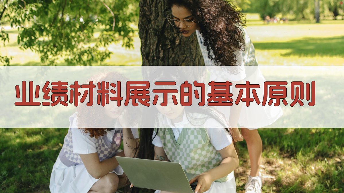 业绩材料展示的基本原则 图2