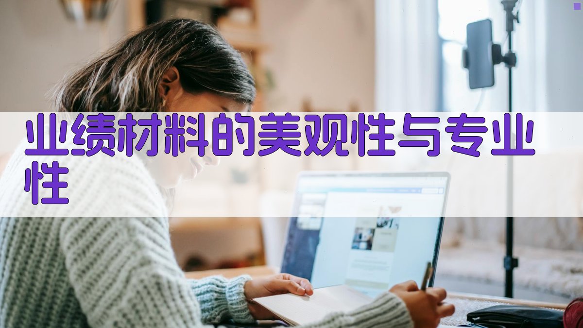 业绩材料的美观性与专业性 图3