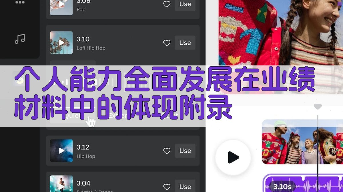 个人能力全面发展在业绩材料中的体现 · 附录 图3