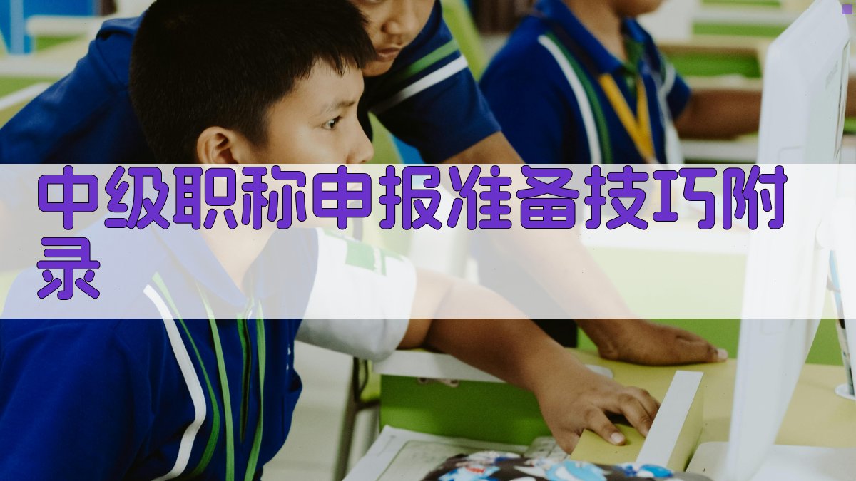 中级职称申报准备技巧 · 附录 图3