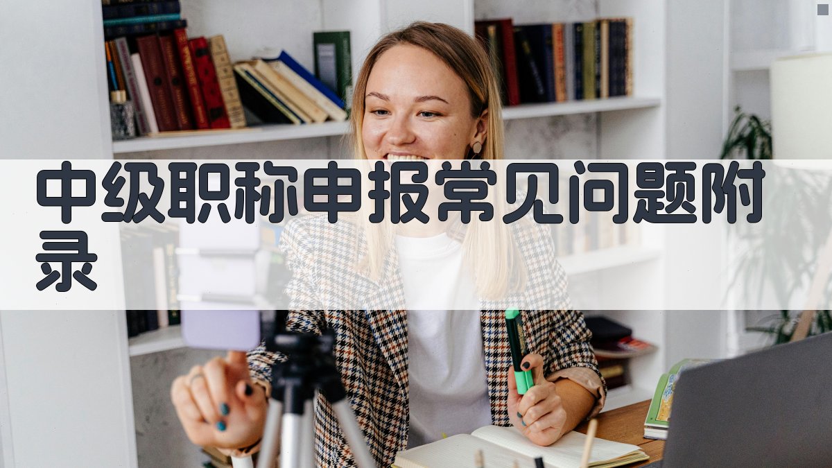 中级职称申报常见问题 · 附录 图4
