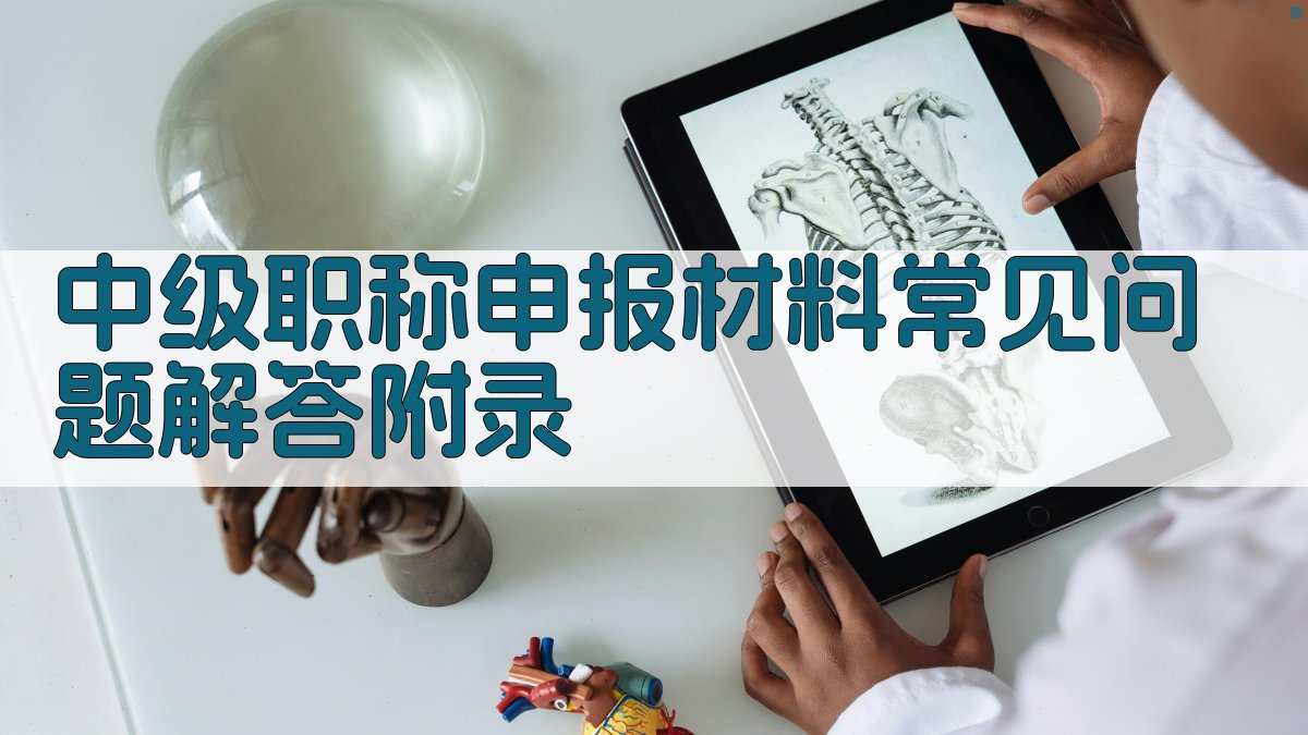 中级职称申报材料常见问题解答 · 附录 图2