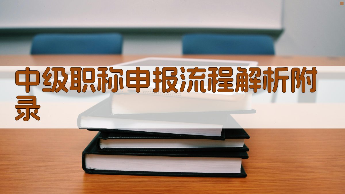中级职称申报流程解析 · 附录 图1