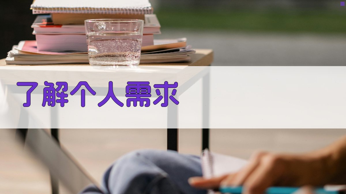 了解个人需求 图1