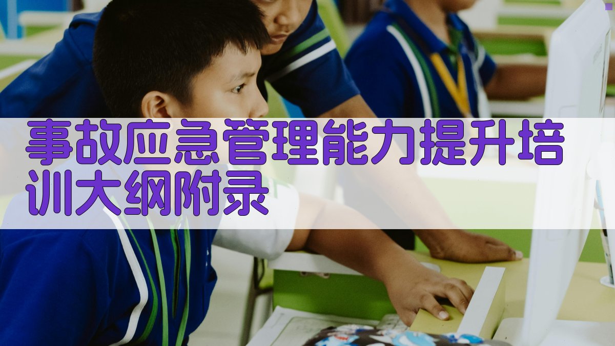 事故应急管理能力提升培训大纲 · 附录 图1