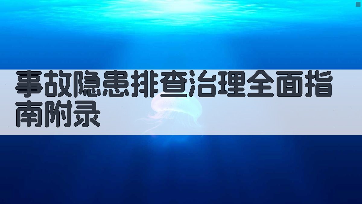 事故隐患排查治理全面指南 · 附录 图4