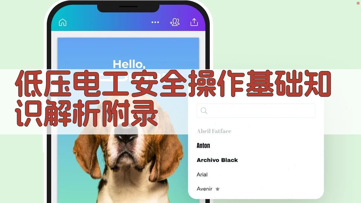 低压电工安全操作基础知识解析 · 附录 图1