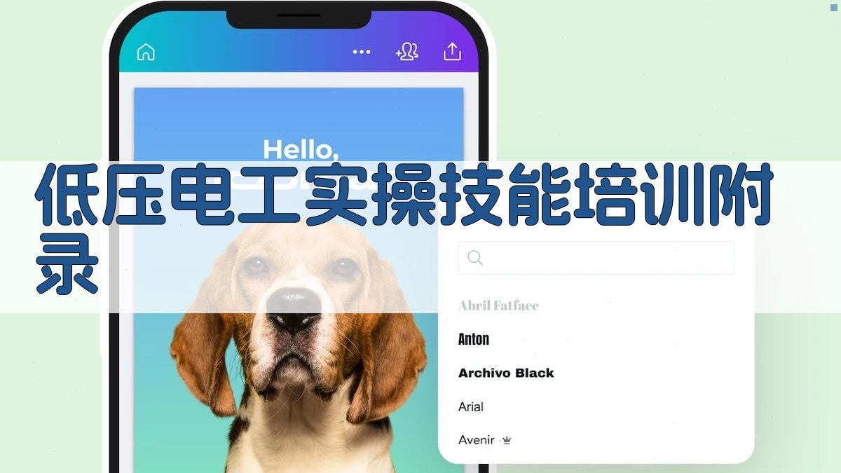 低压电工实操技能培训 · 附录 图5