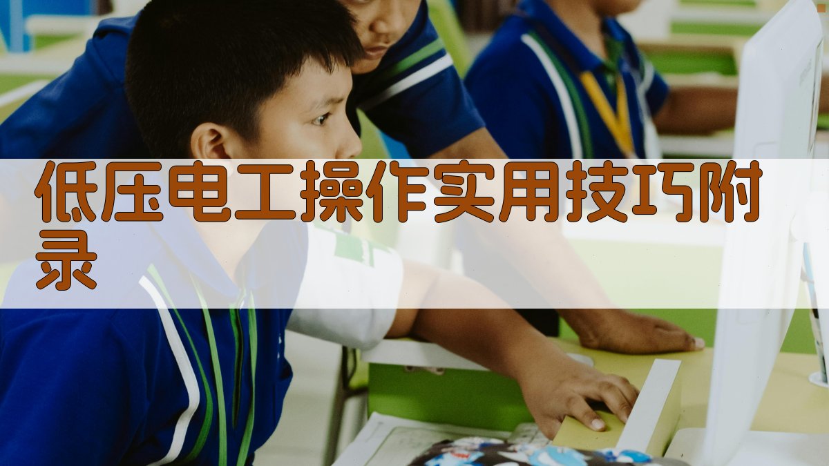 低压电工操作实用技巧 · 附录 图4