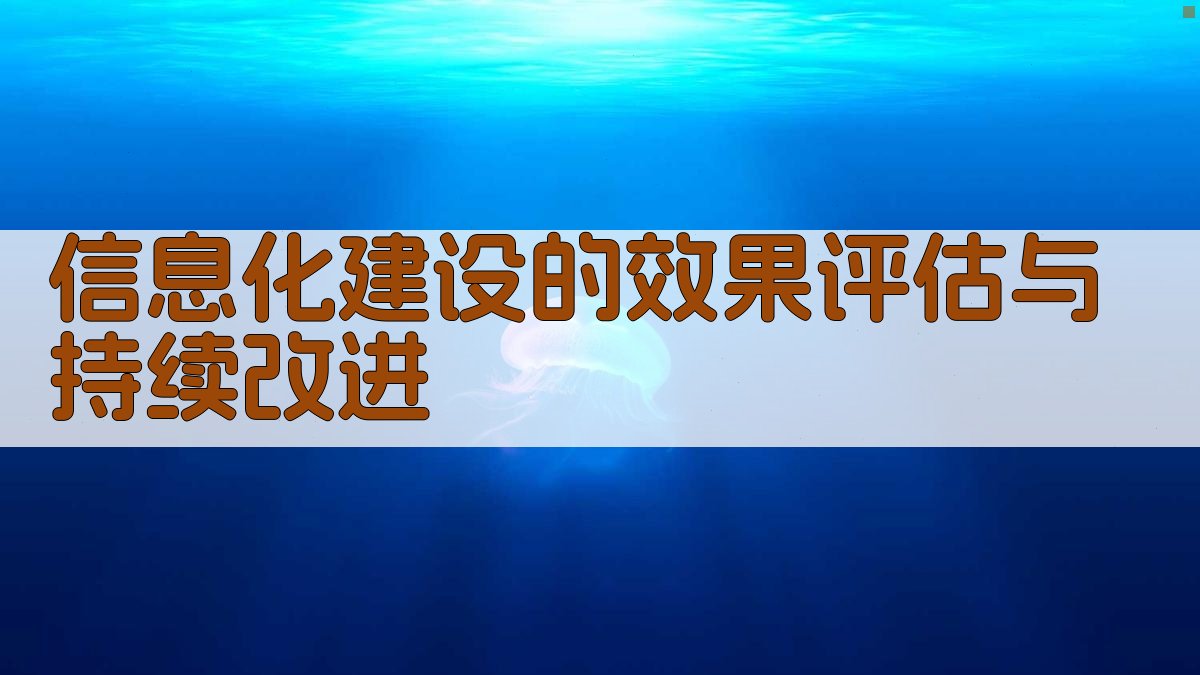 信息化建设的效果评估与持续改进 图3