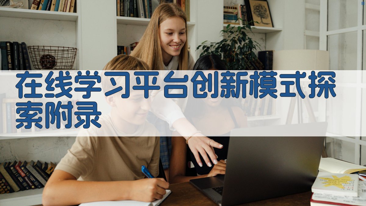 在线学习平台创新模式探索 · 附录 图3