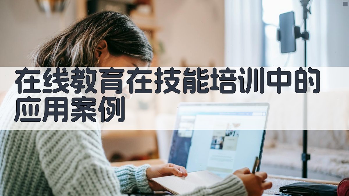 在线教育在技能培训中的应用案例 图2