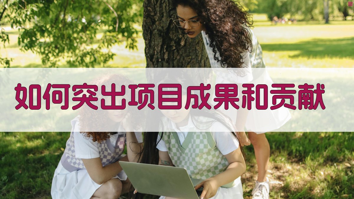 如何突出项目成果和贡献 图3