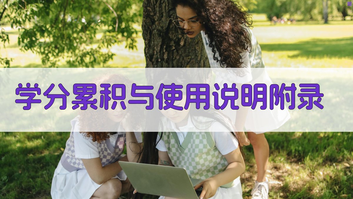 学分累积与使用说明 · 附录 图5
