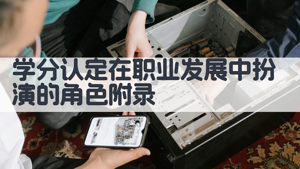 学分认定在职业发展中扮演的角色 · 附录 图1