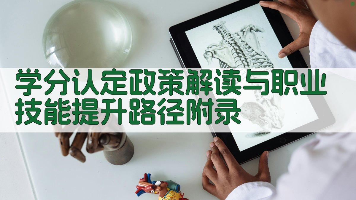 学分认定政策解读与职业技能提升路径 · 附录 图4