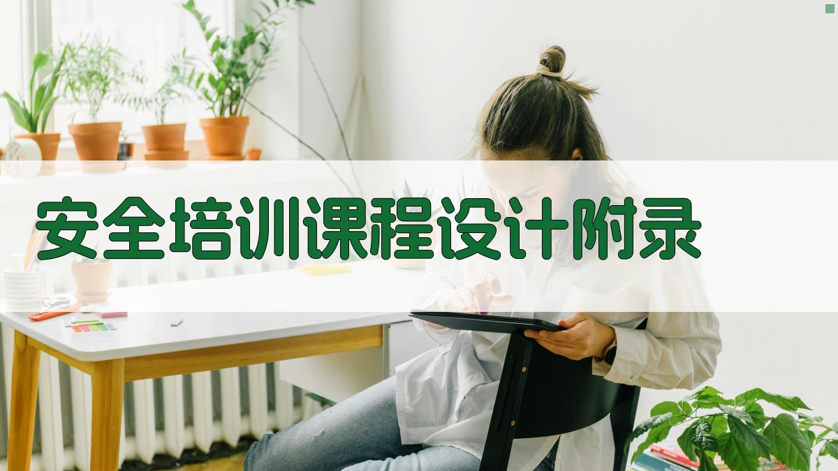 安全培训课程设计 · 附录 图4