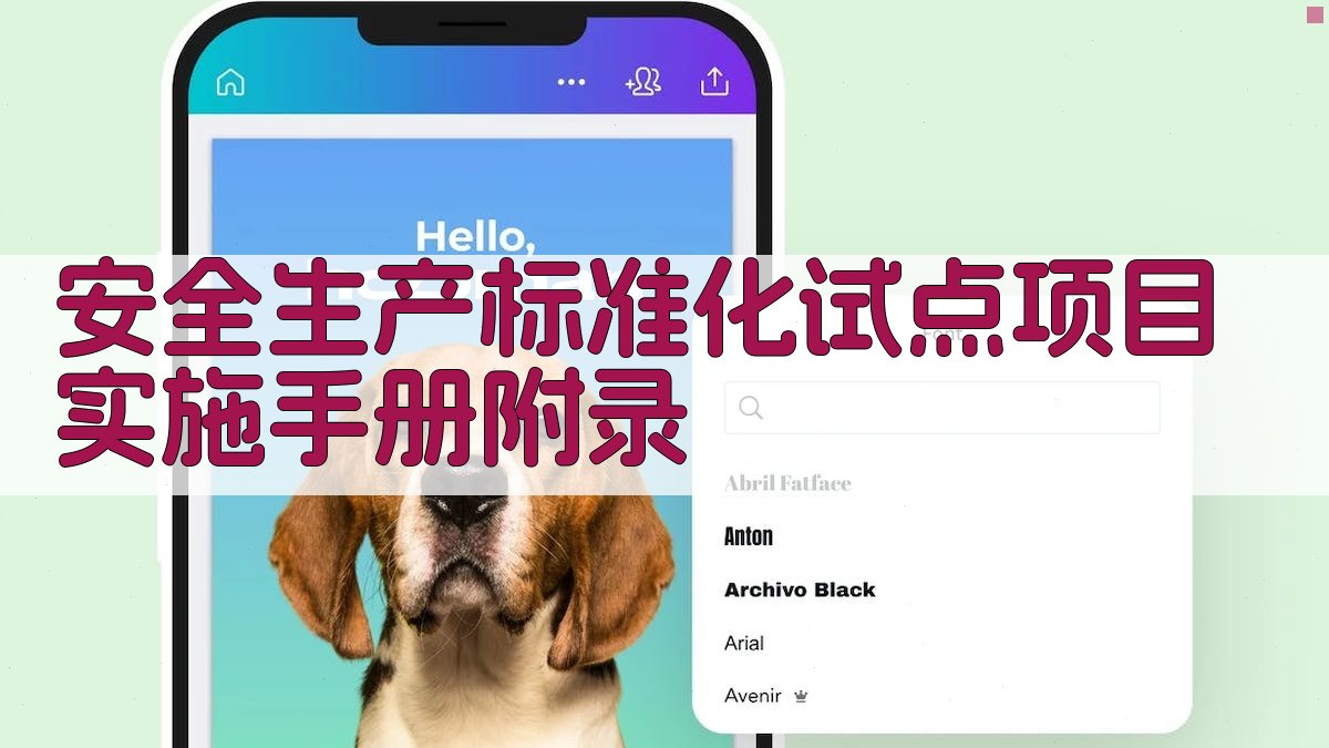安全生产标准化试点项目实施手册 · 附录 图2