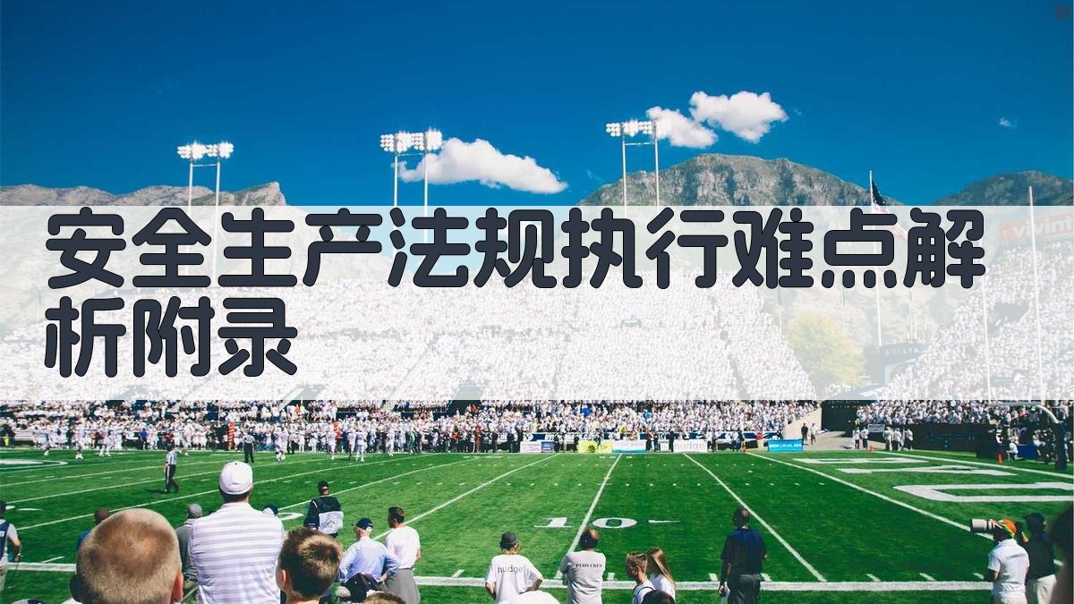 安全生产法规执行难点解析 · 附录 图5