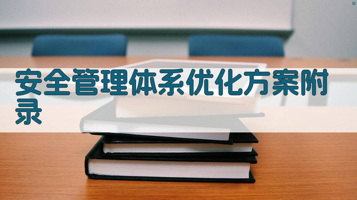 安全管理体系优化方案 · 附录 图4