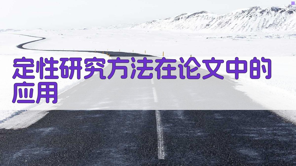 定性研究方法在论文中的应用 图2