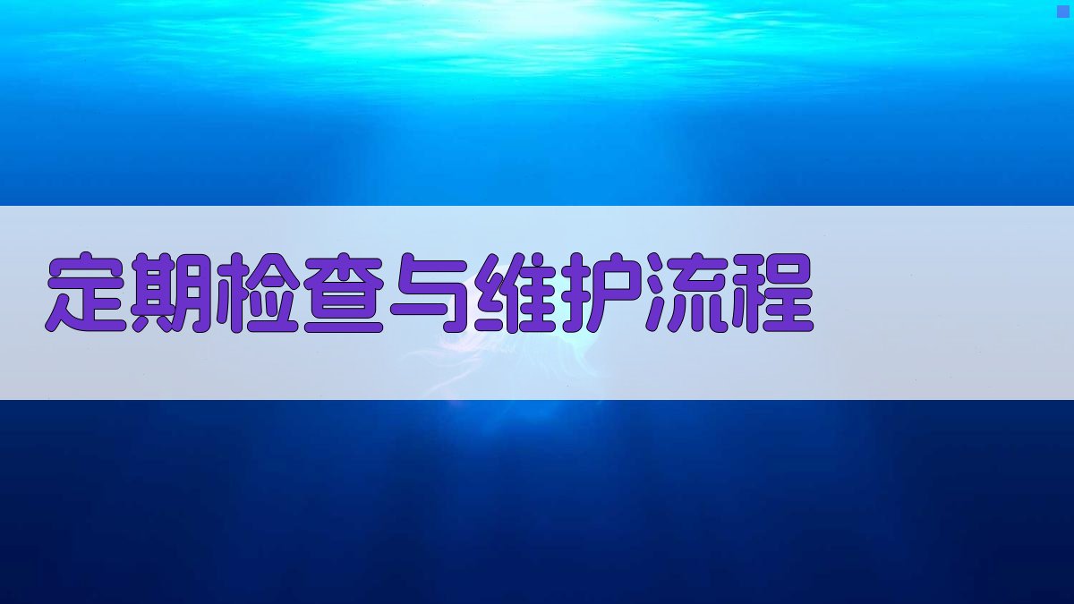 定期检查与维护流程 图2