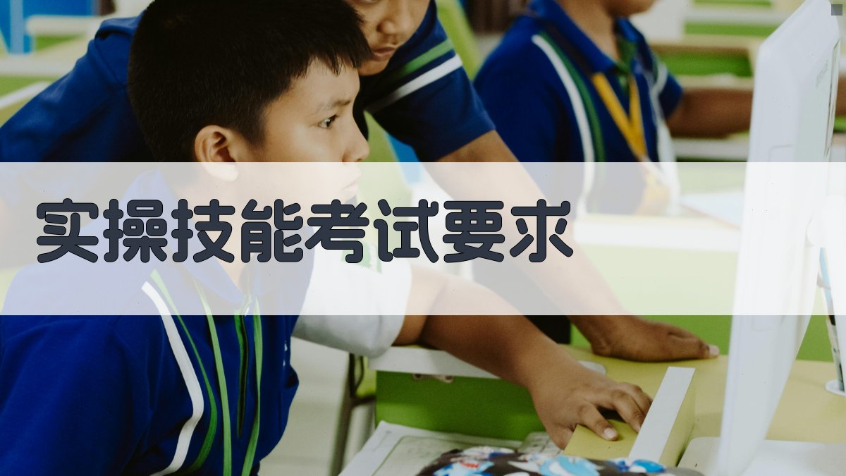 实操技能考试要求 图2