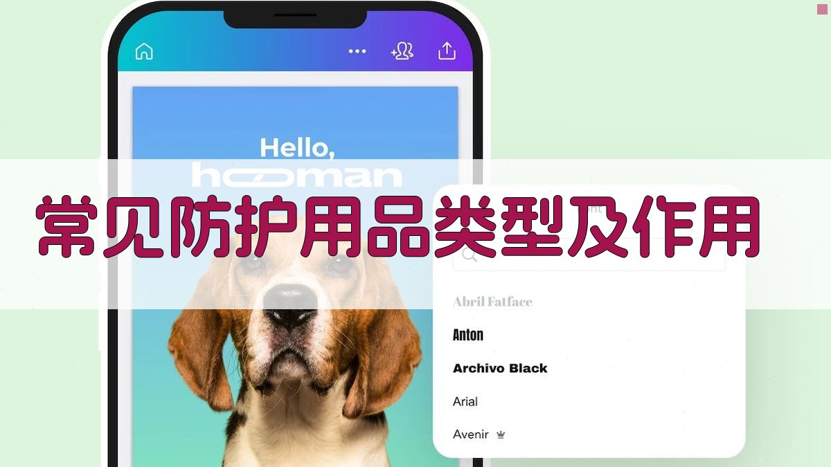 常见防护用品类型及作用 图1