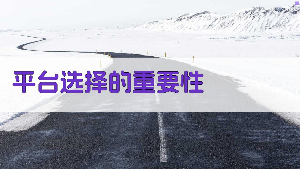 平台选择的重要性 图1