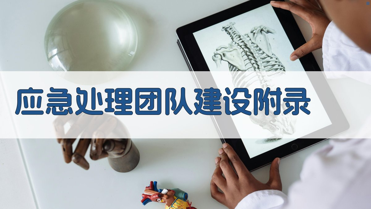 应急处理团队建设 · 附录 图3