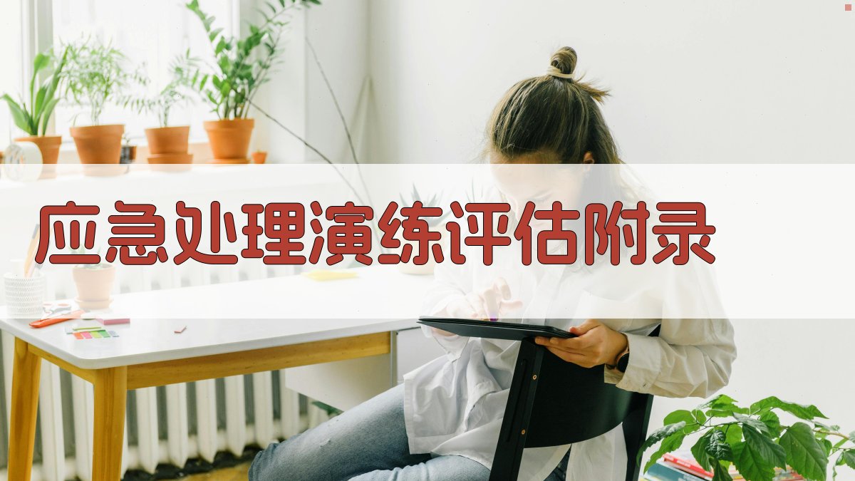 应急处理演练评估 · 附录 图3