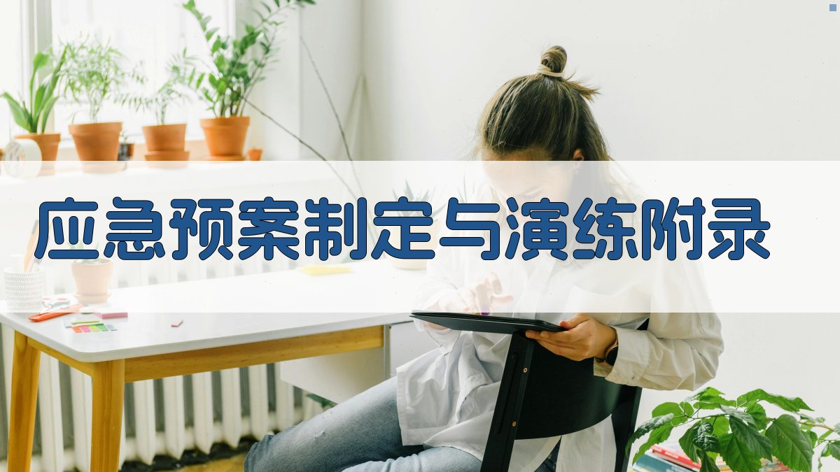 应急预案制定与演练 · 附录 图5