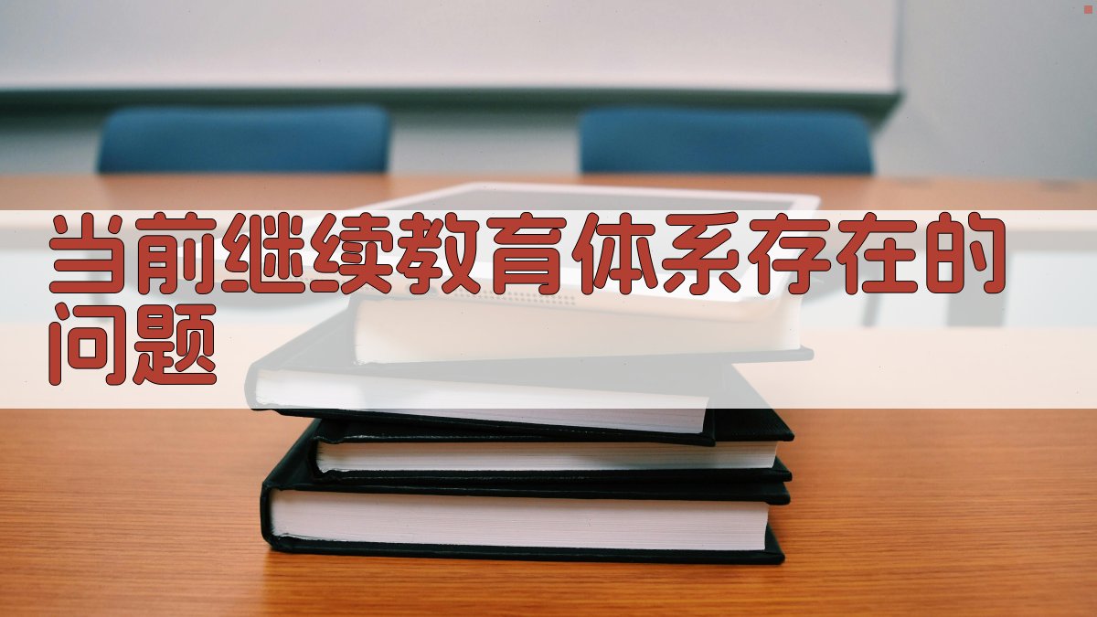 当前继续教育体系存在的问题 图2