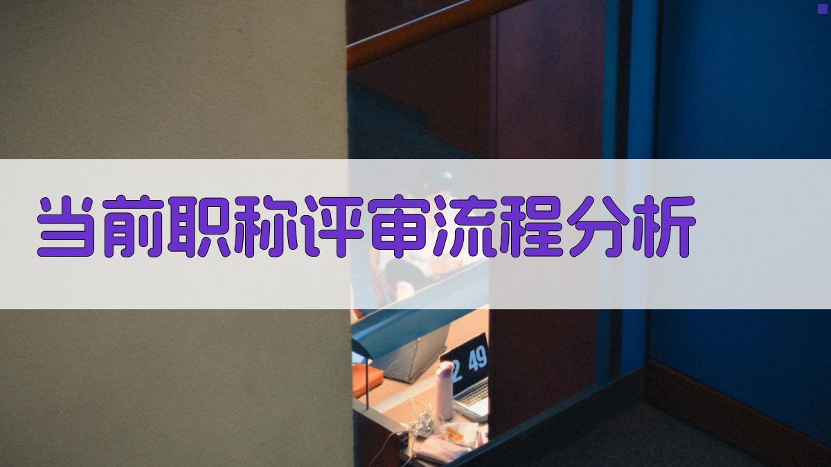 当前职称评审流程分析 图1