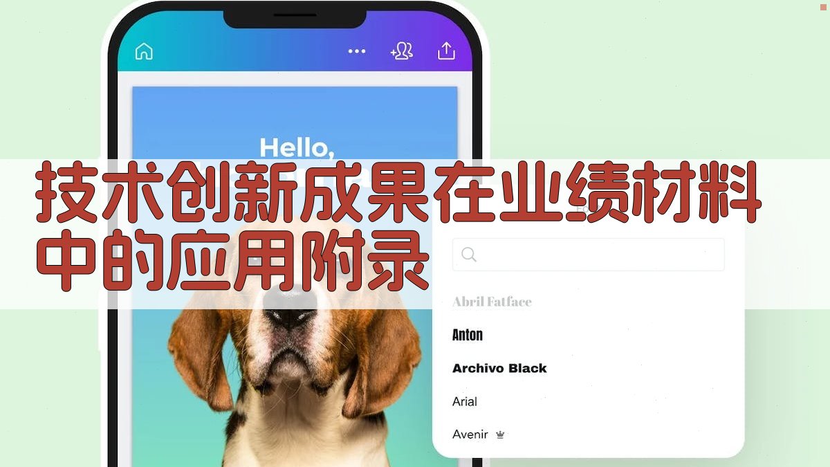 技术创新成果在业绩材料中的应用 · 附录 图5