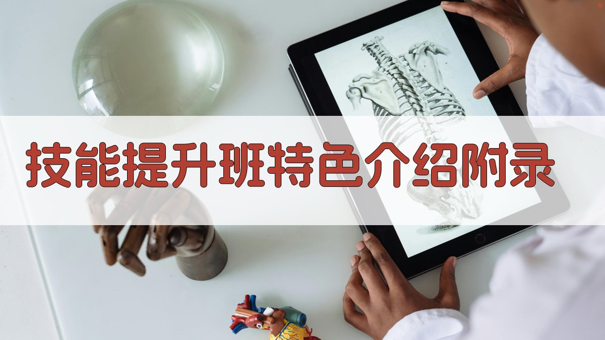 技能提升班特色介绍 · 附录 图4