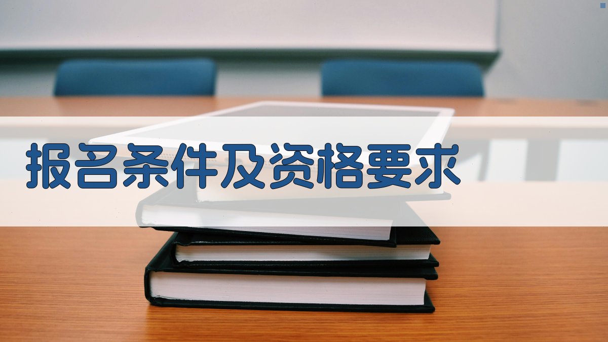 报名条件及资格要求 图2