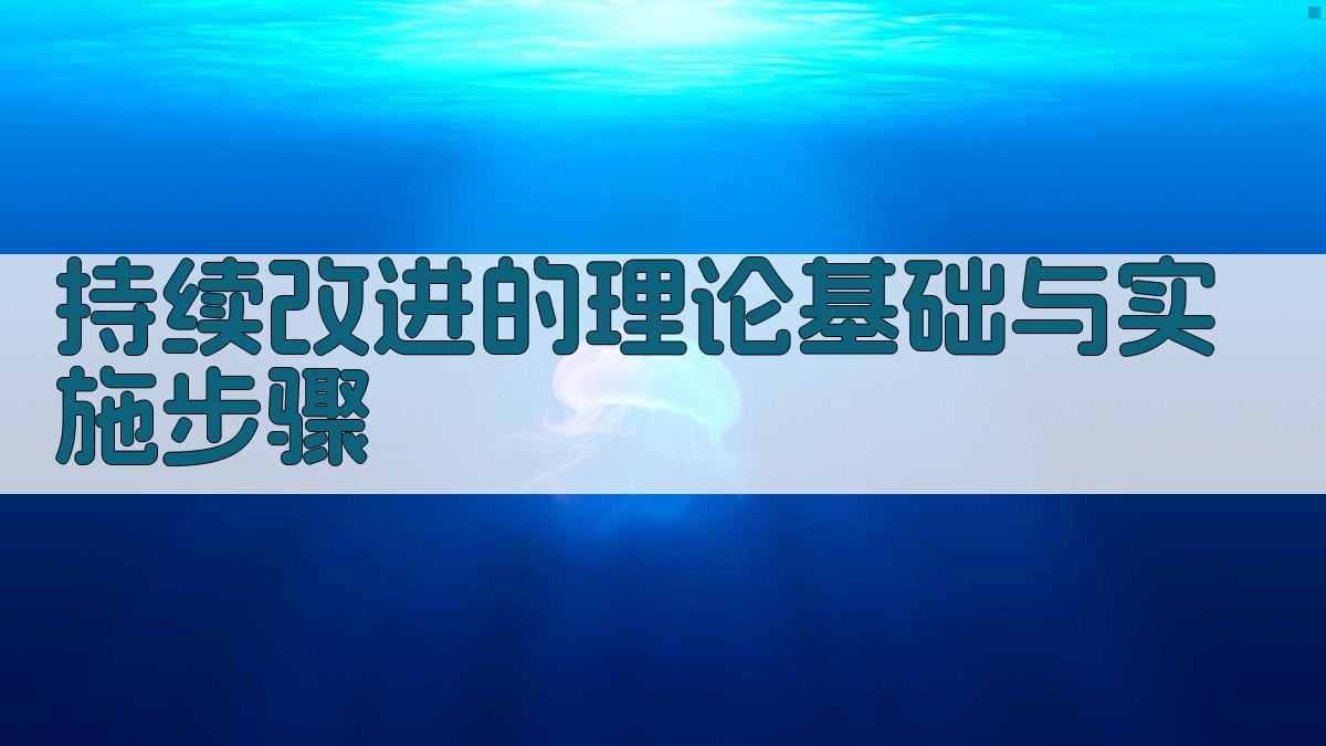 持续改进的理论基础与实施步骤 图2