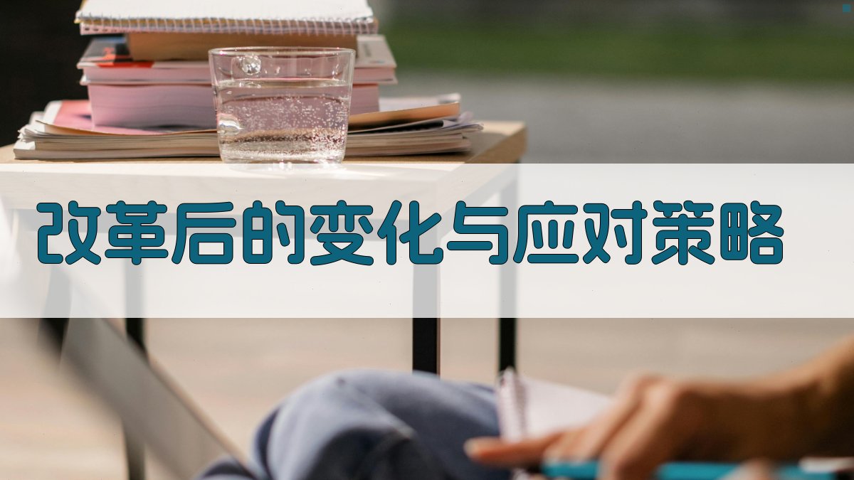 改革后的变化与应对策略 图4