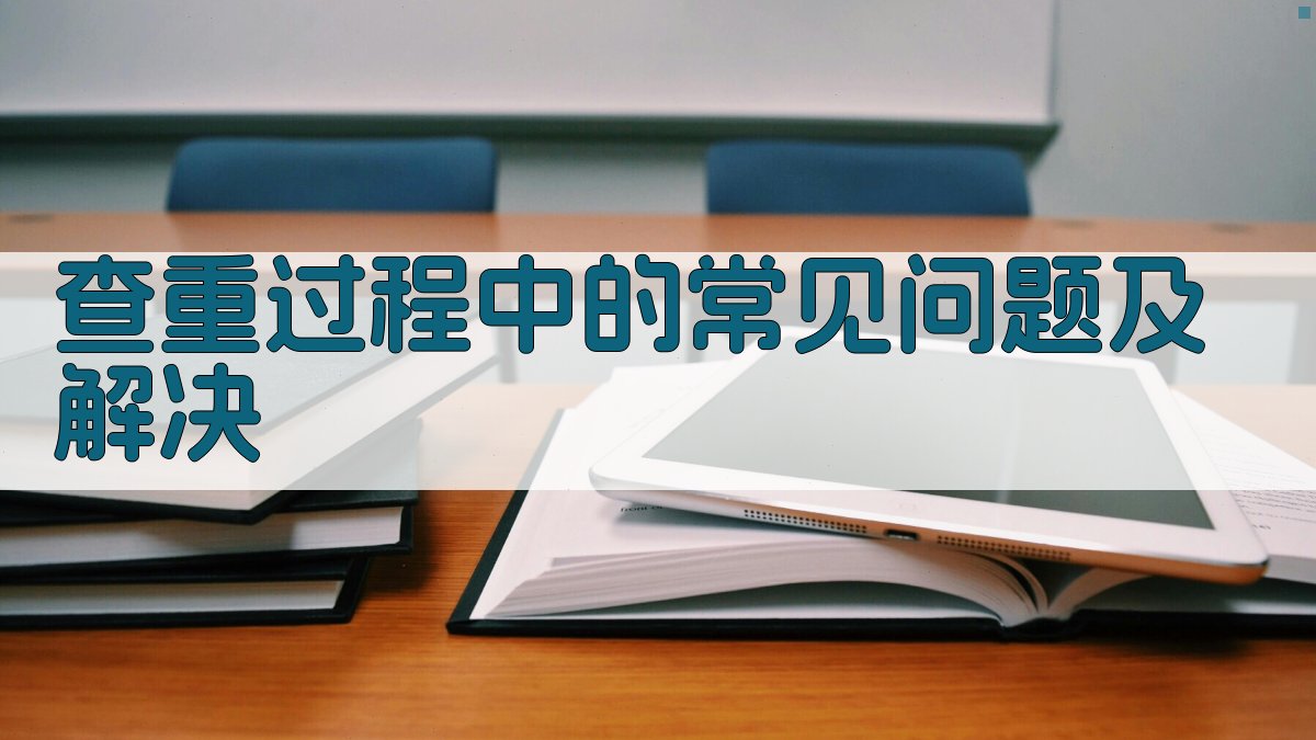 查重过程中的常见问题及解决 图1