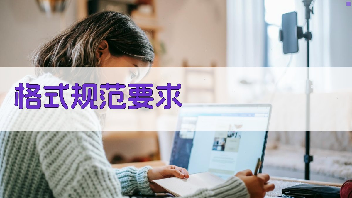 格式规范要求 图3