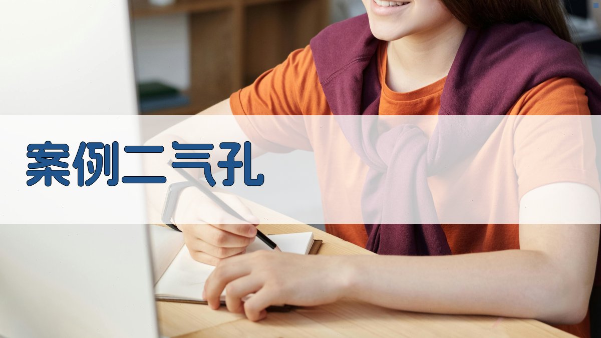 案例二气孔 图1