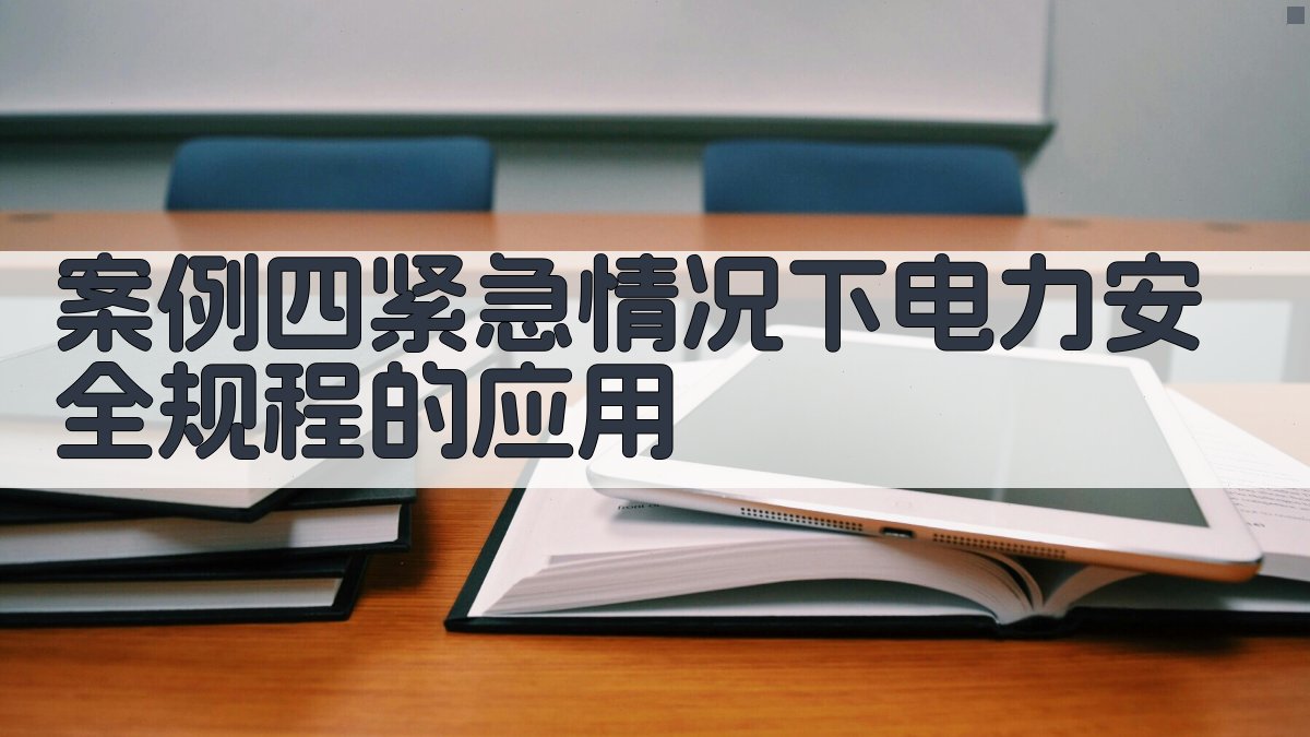 案例四紧急情况下电力安全规程的应用 图3