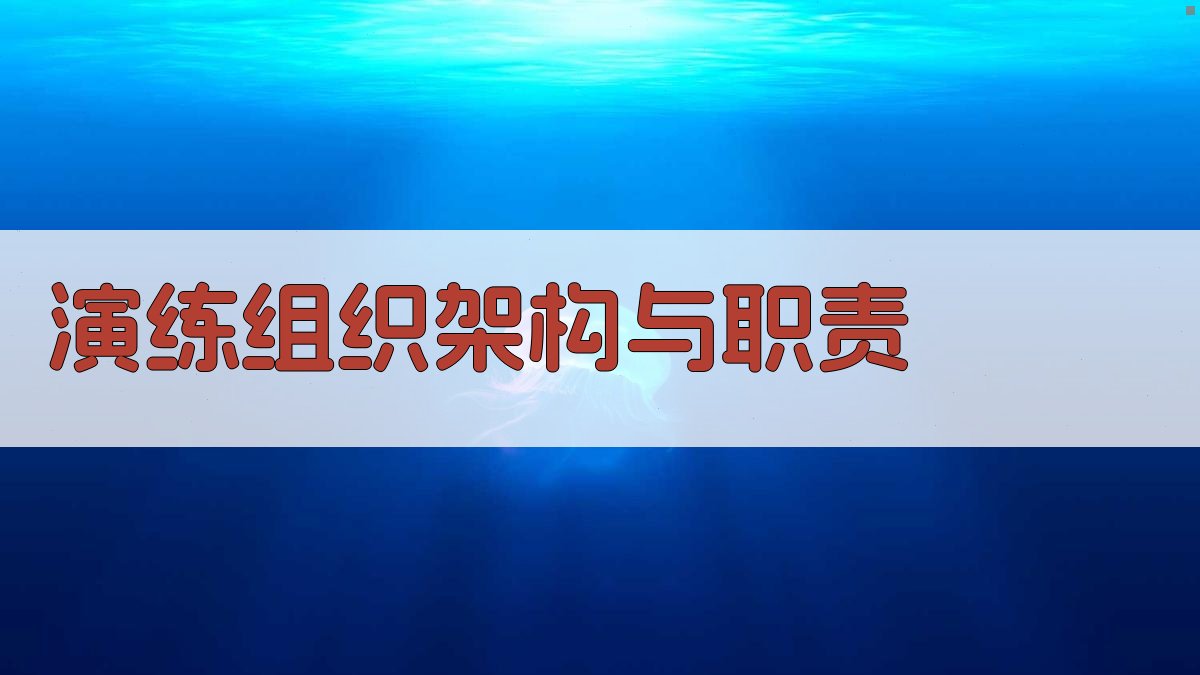 演练组织架构与职责 图2